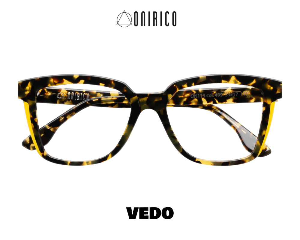 ONIRICO ON113 Squared Cat-Eye Eyeglasses vedosunglasses yellow havana brown