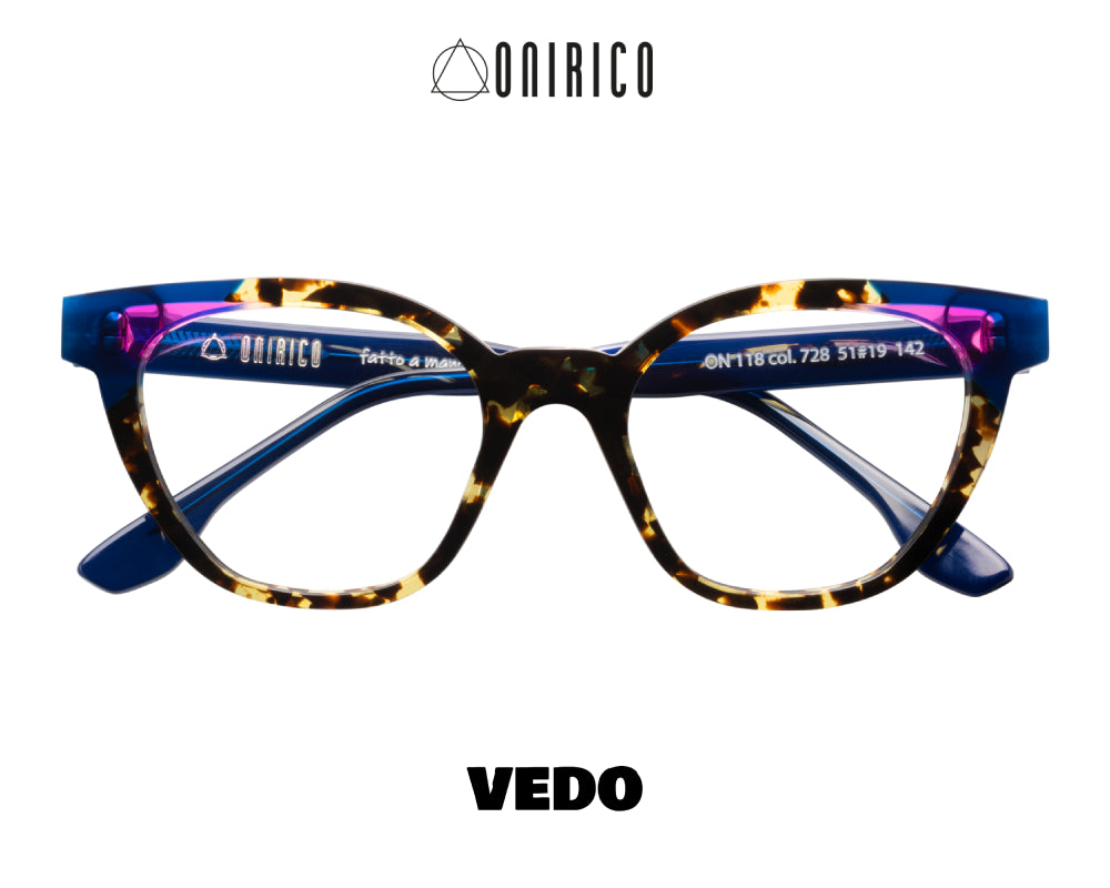 ONIRICO ON118 Small Cat-Eye Eyeglasses vedosunglasses.com yellow havana blue actions