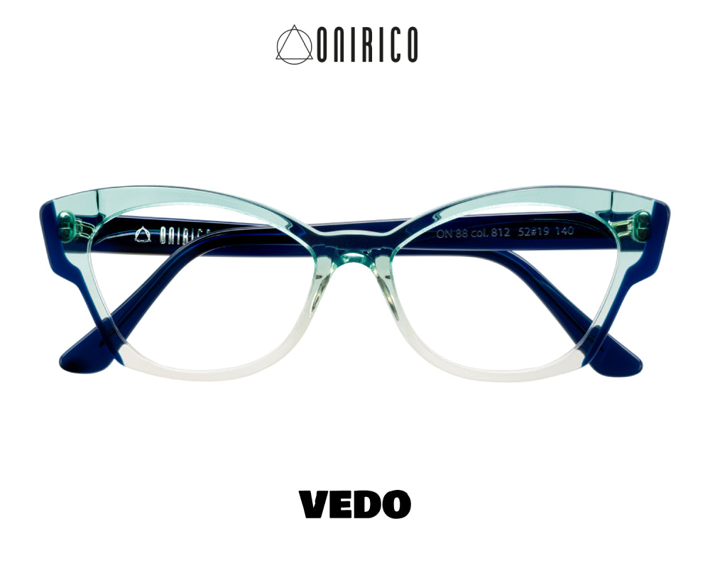 ONIRICO ON88 Tiny Cat-Eye Eyeglasses vedosunglasses.com light blue crystal