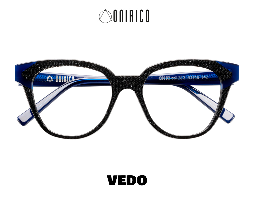 ONIRICO ON93 Teardrop Cat-Eye Eyeglasses vedosunglasses.com black blue