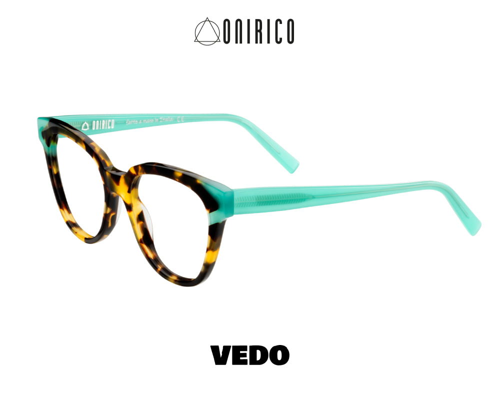 ONIRICO ON93 Teardrop Cat-Eye Eyeglasses vedosunglasses.com brown havana turquoise