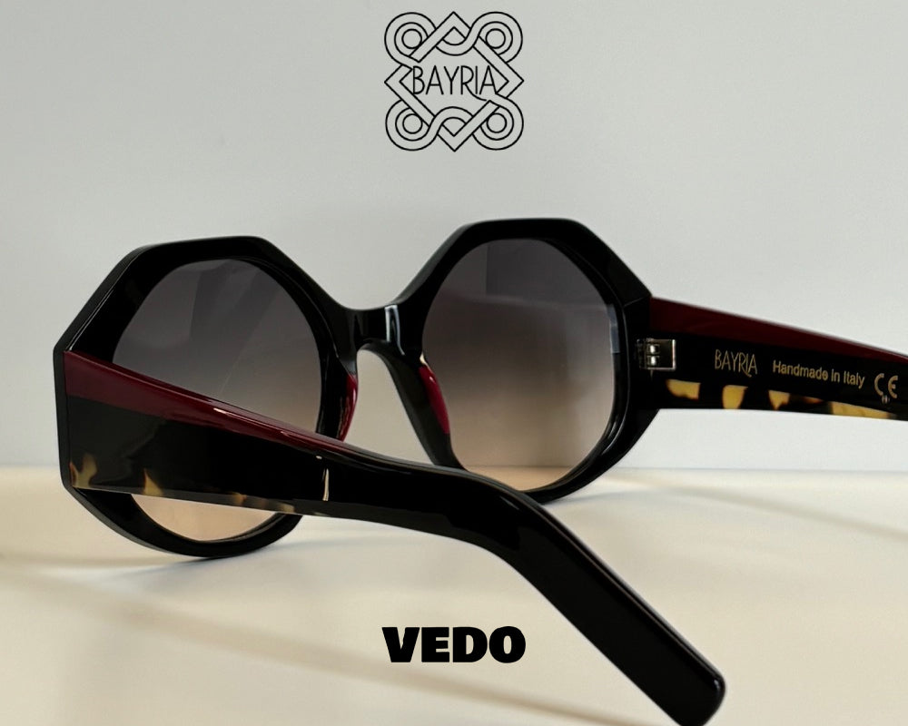 Octagonal round sunglasses BAYRIA COSSYRA vedosunglasses.com black
