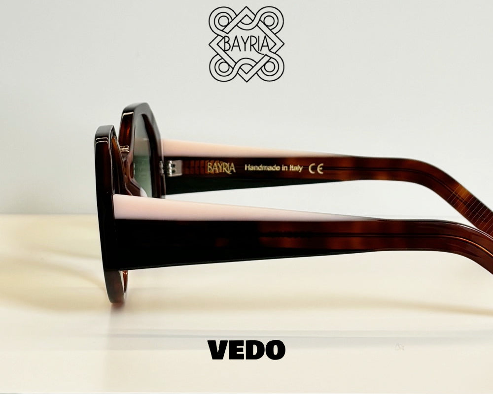 Octagonal round sunglasses BAYRIA COSSYRA vedosunglasses.com brown