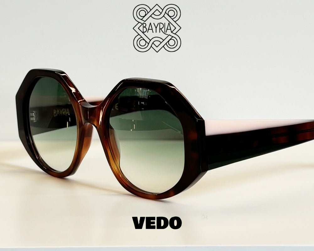 Octagonal round sunglasses BAYRIA COSSYRA vedosunglasses.com brown