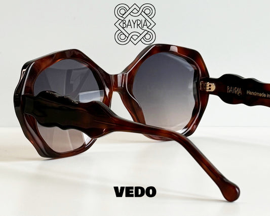 Oversize 3D milling sunglasses BAYRIA Tres Moles vedosunglasses.com brown havana