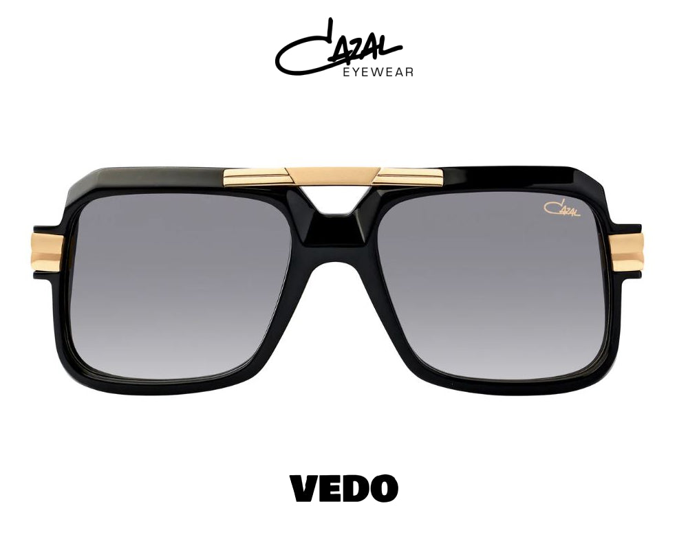 Oversize gold double bridge Cazal Model 663