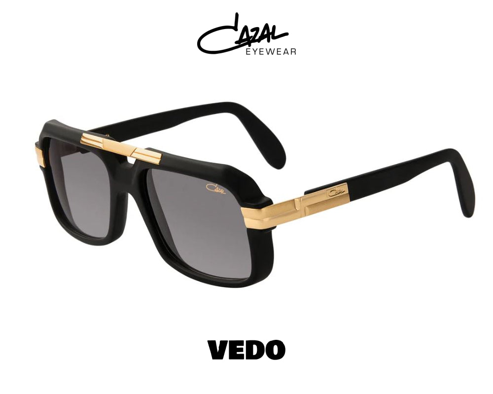 Oversize gold double bridge Cazal Model 663
