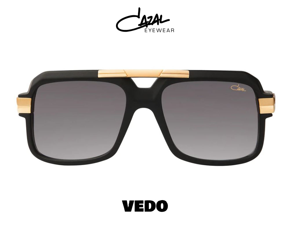Oversize gold double bridge Cazal Model 663