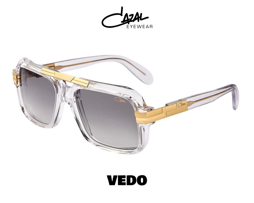 Oversize gold double bridge Cazal Model 663