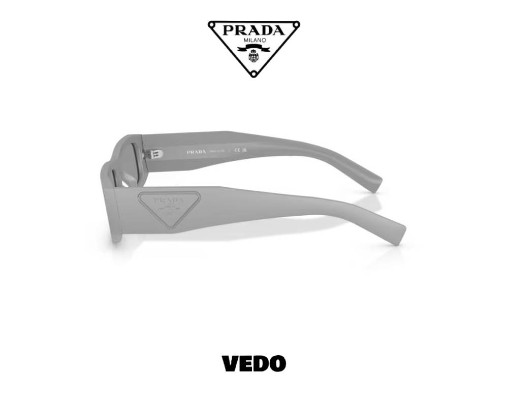 Prada SPR D09 Low Profile Rectangular Sunglasses