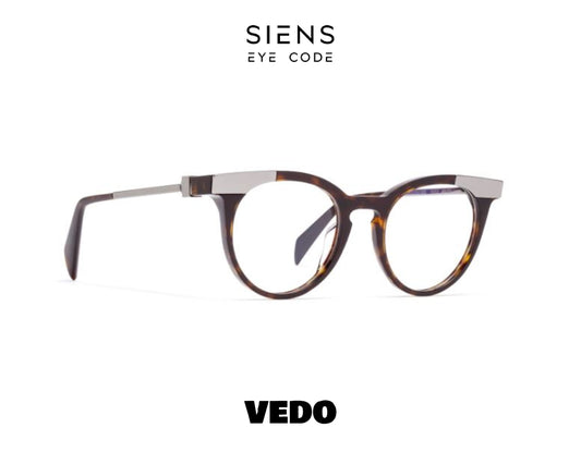 SIENS EYE CODE 032 Cat Eye Round Eyeglasses vedosunglasses.com brown havana silver