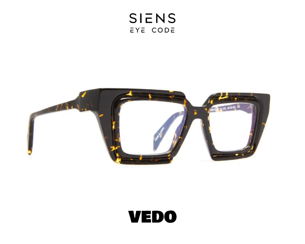 SIENS EYE CODE 112 Squared Cat Eye Eyeglasses vedosunglasses.com brown havana