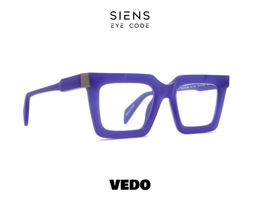 SIENS EYE CODE 130 Squared Rectangular Eyeglasses vedosunglasses.com violet