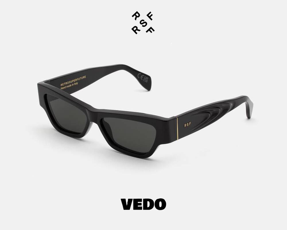 Cat eye bold sunglasses Retrosuperfuture NAMEKO vedosunglasses black