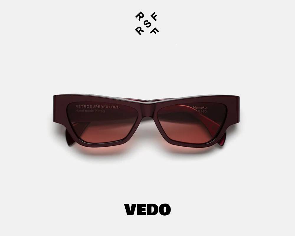 Cat eye bold sunglasses Retrosuperfuture NAMEKO vedosunglasses burgundy