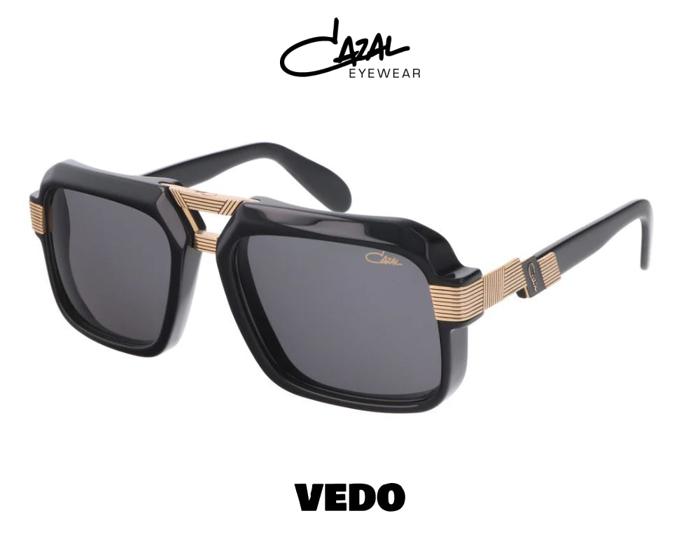 Squared aviator CAZAL Legends model 669 vedosunglasses black