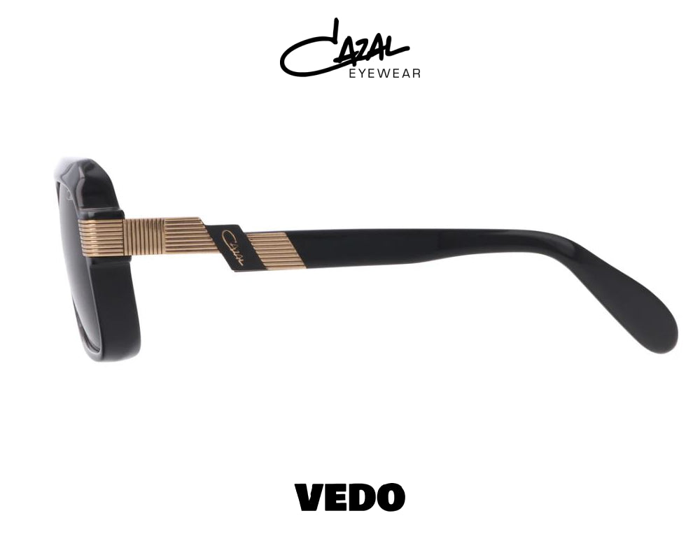 Squared aviator CAZAL Legends model 669 vedosunglasses black