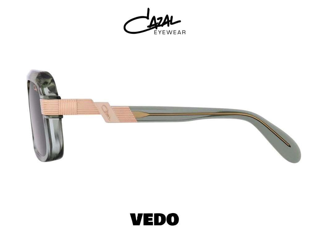 Squared aviator CAZAL Legends model 669 vedosunglasses green