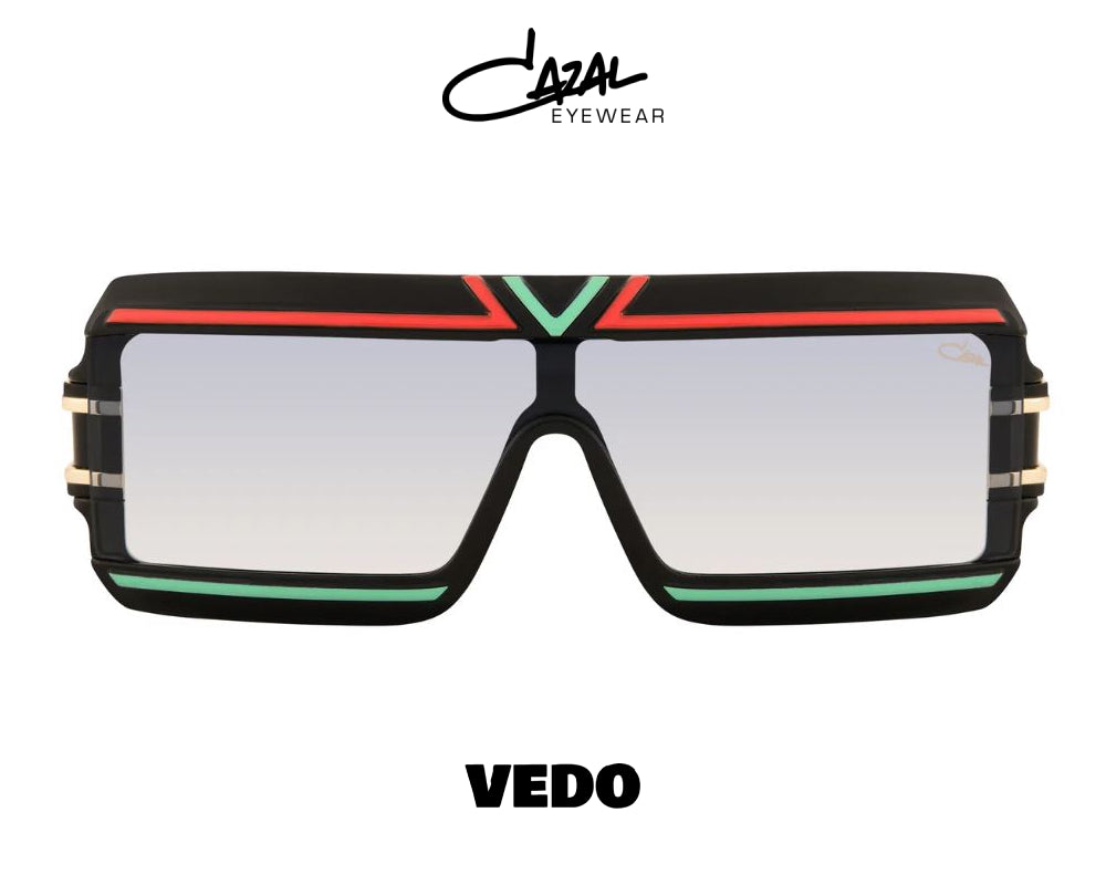 Squared colored sunglasses CAZAL model 856 legend vedosunglasses black