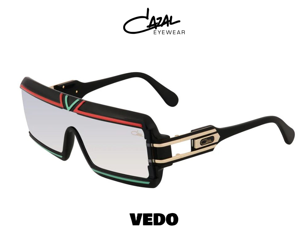 Squared colored sunglasses CAZAL model 856 legend vedosunglasses black