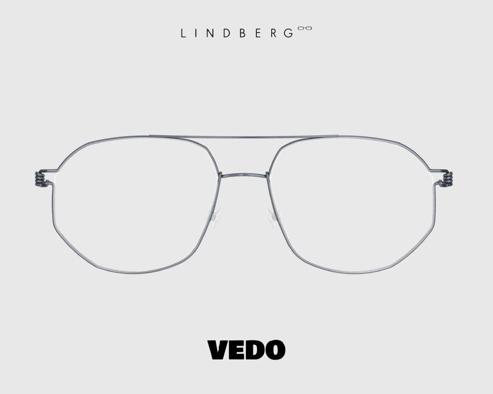 LINDBERG Air Titanium ANDREAS aviator eyeglasses vedosunglasses gunmetal