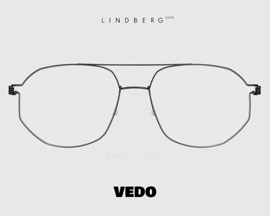 LINDBERG Air Titanium Rim ANDREAS double bridge eyeglasses vedosunglasses gunmetal