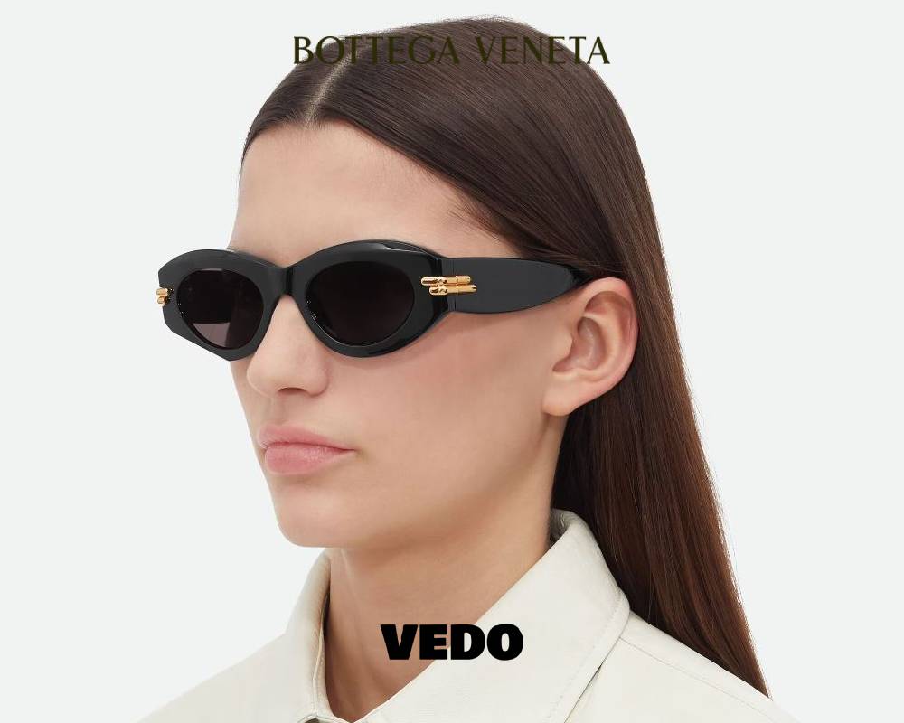 Bottega Veneta Mitre Oval Sunglasses BV1322S