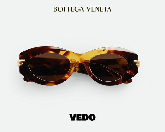 Bottega Veneta Mitre Oval Sunglasses BV1322S