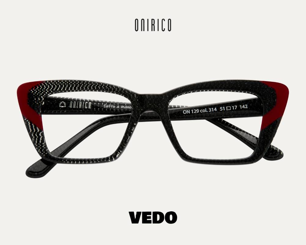 Italy Handmade cat eye eyewear ONIRICO ON 129 vedosunglasses.com black