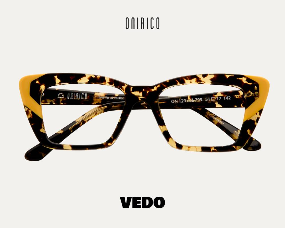 Italy Handmade cat eye eyewear ONIRICO ON 129 vedosunglasses.com yellow havana