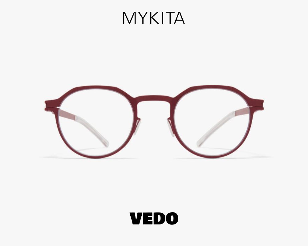 Round eyeglasses MYKITA Decades ARMSTRONG vedosunglasses.com red cherry