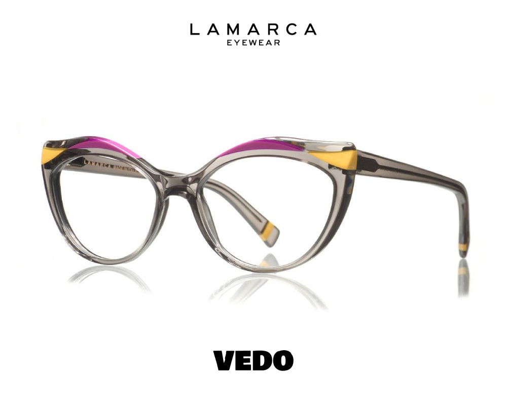 Roundly feminine eyewear LAMARCA Fusioni 130 Italy Handmade