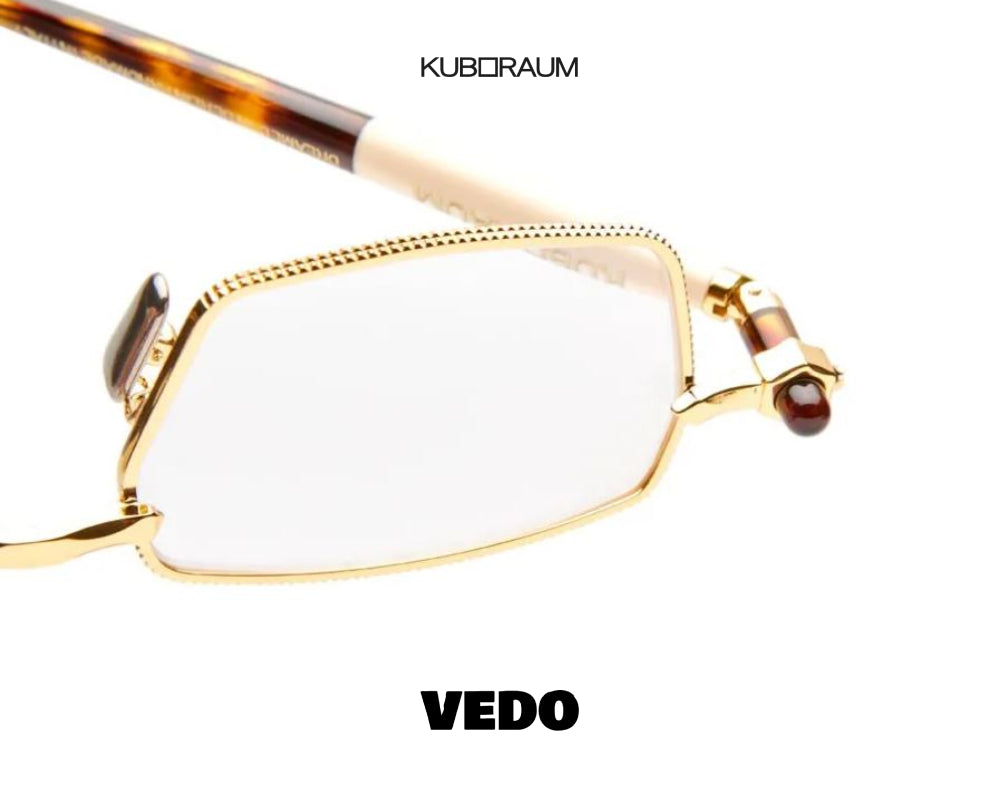 Metal square eyeglasses KUBORAUM Maske P73