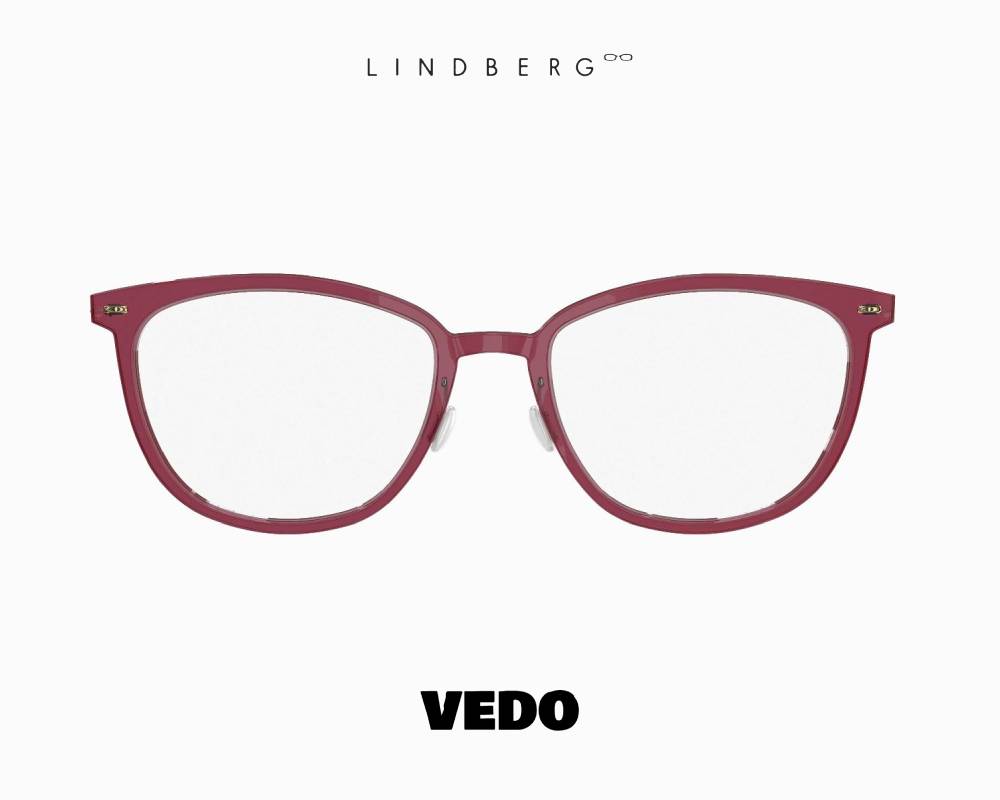 LINDBERG NOW 6647 Soft Cat-Eye Titanium Eyeglasses pink
