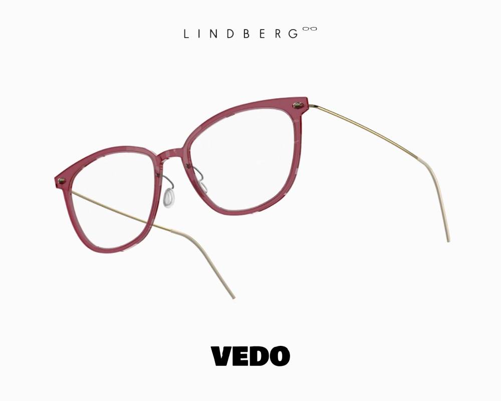 LINDBERG NOW 6647 Soft Cat-Eye Titanium Eyeglasses pink