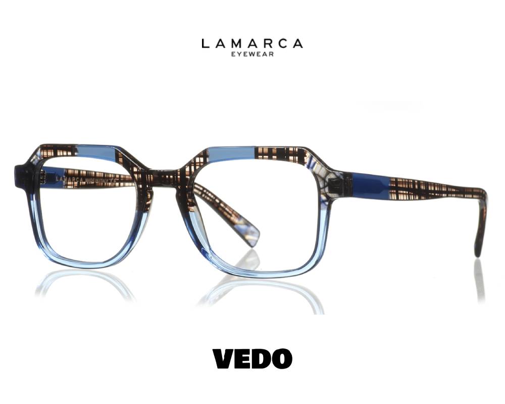 Man square LAMARCA Mosaico 119 eyeglasses vedosunglasses light blue