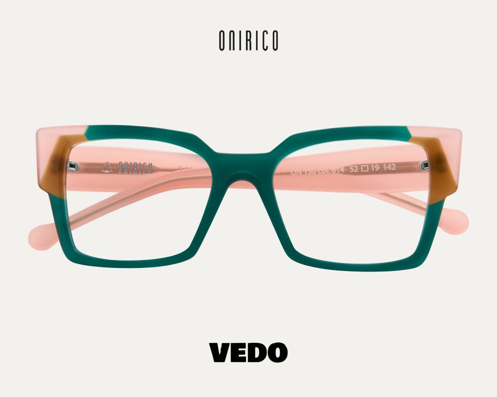 Rectangular cat eye square eyeglasses ONIRICO ON130 vedosunglasses.com green