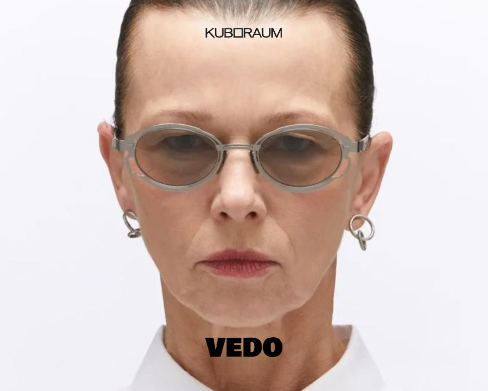 Oval metal design sunglasses KUBORAUM H01