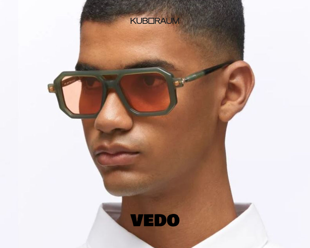 Square geometrical aviator KUBORAUM Maske P8