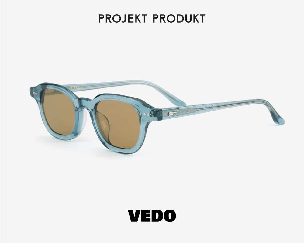 Little square acetate sunglasses PROJEKT PRODUKT RS3 vedosunglasses blue crystal