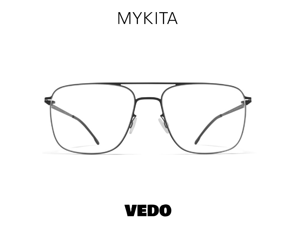 Square aviator eyeglasses MYKITA TOBI vedosunglasses.com black