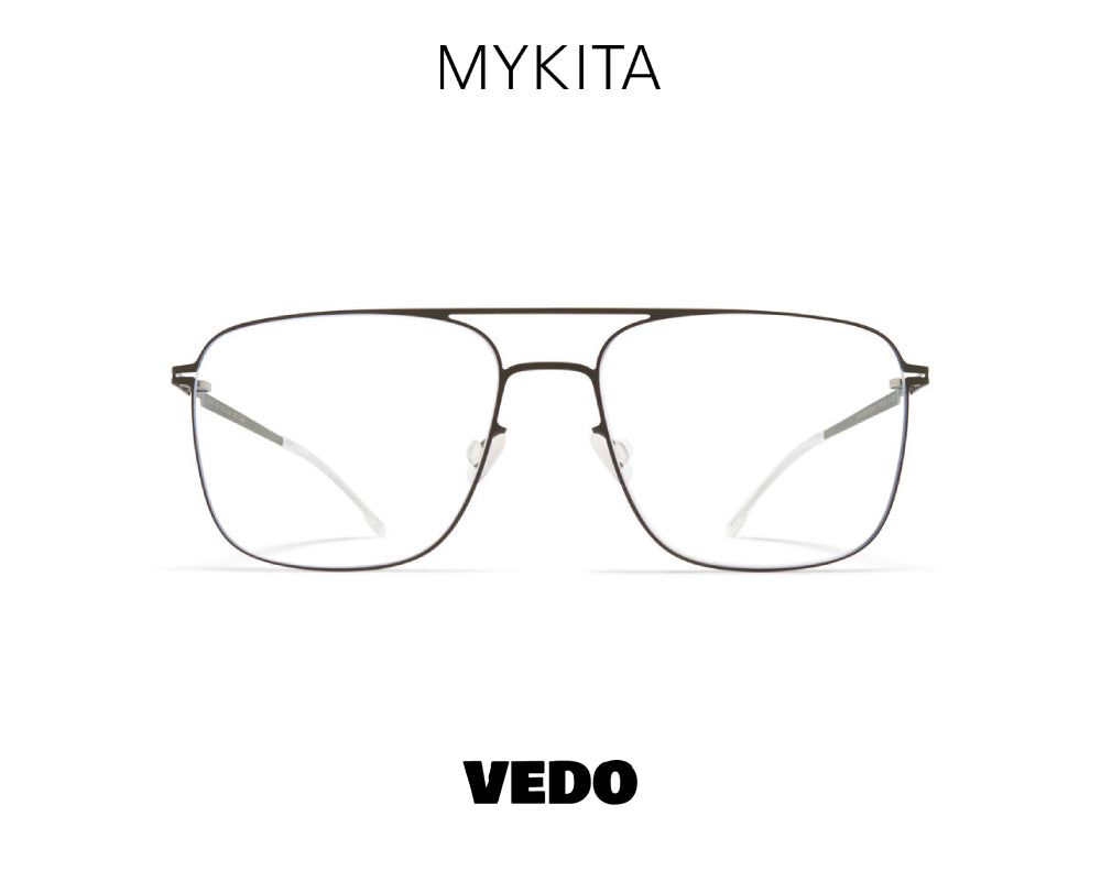 Square aviator eyeglasses MYKITA TOBI vedosunglasses.com camou green