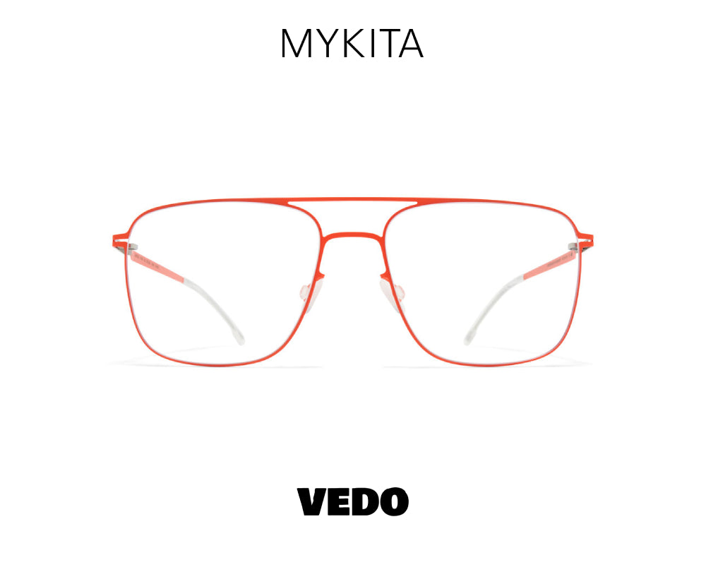 Square aviator eyeglasses MYKITA TOBI vedosunglasses.com orange