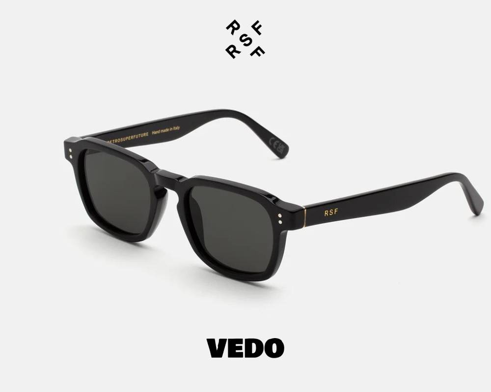 Vintage squared sunglasses Retrosuperfuture LUCE vedosunglasses black