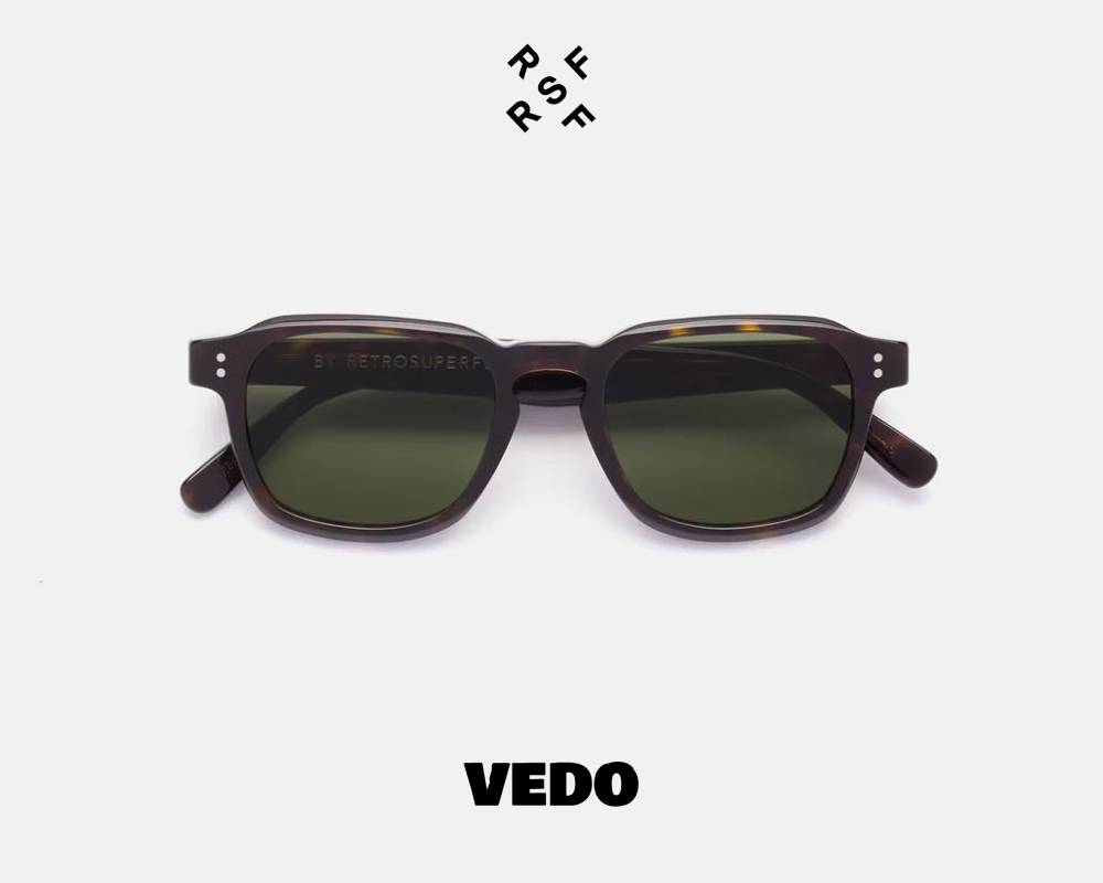 Vintage squared sunglasses Retrosuperfuture LUCE vedosunglasses brown havana