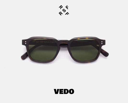 Vintage squared sunglasses Retrosuperfuture LUCE vedosunglasses brown havana