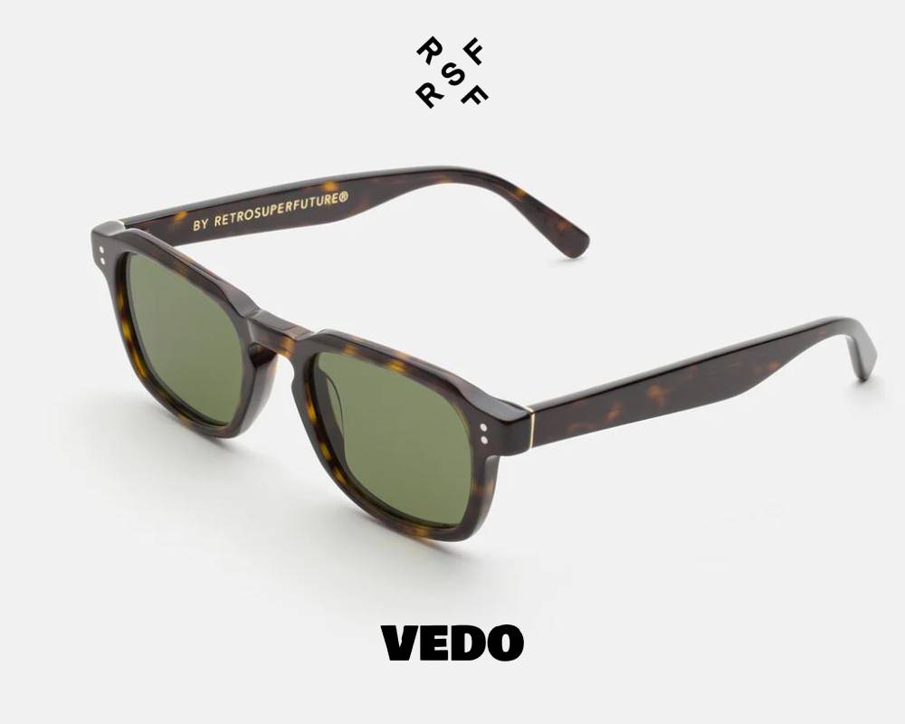 Vintage squared sunglasses Retrosuperfuture LUCE vedosunglasses brown havana