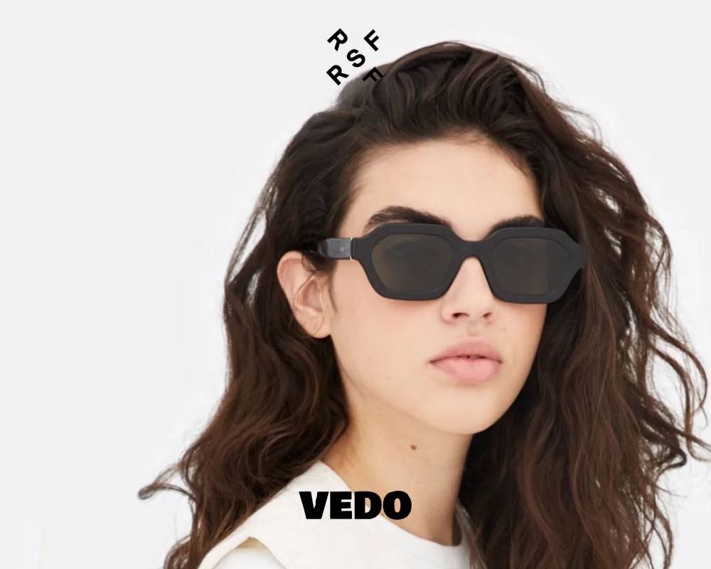 Hexagonal design sunglasses Retrosuperfuture POOCH black
