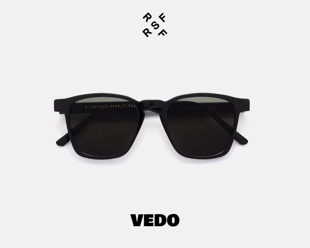Rectangular sunglasses Retrosuperfuture UNICO vedosunglasses black