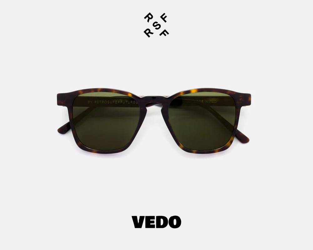 Rectangular sunglasses Retrosuperfuture UNICO vedosunglasses havana brown